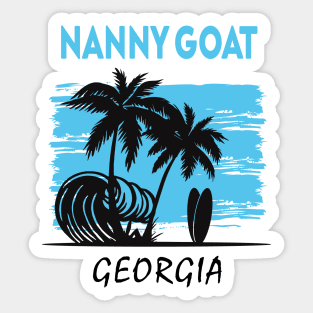 Nanny Goat Beach Georgia Sticker